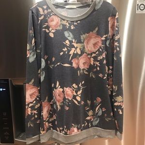 NWOT Floral Sweatshirt